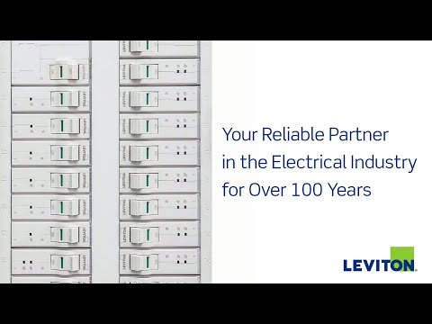 A photo of Leviton's smart braker system.