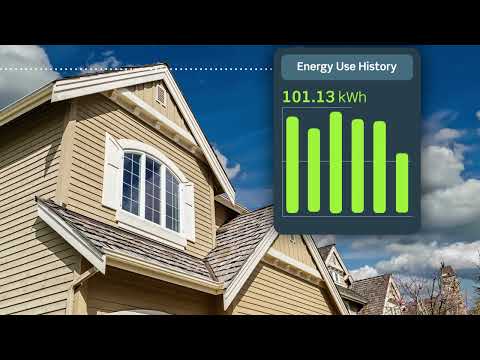 Leviton's smart sensor showing data of energy usage in home.