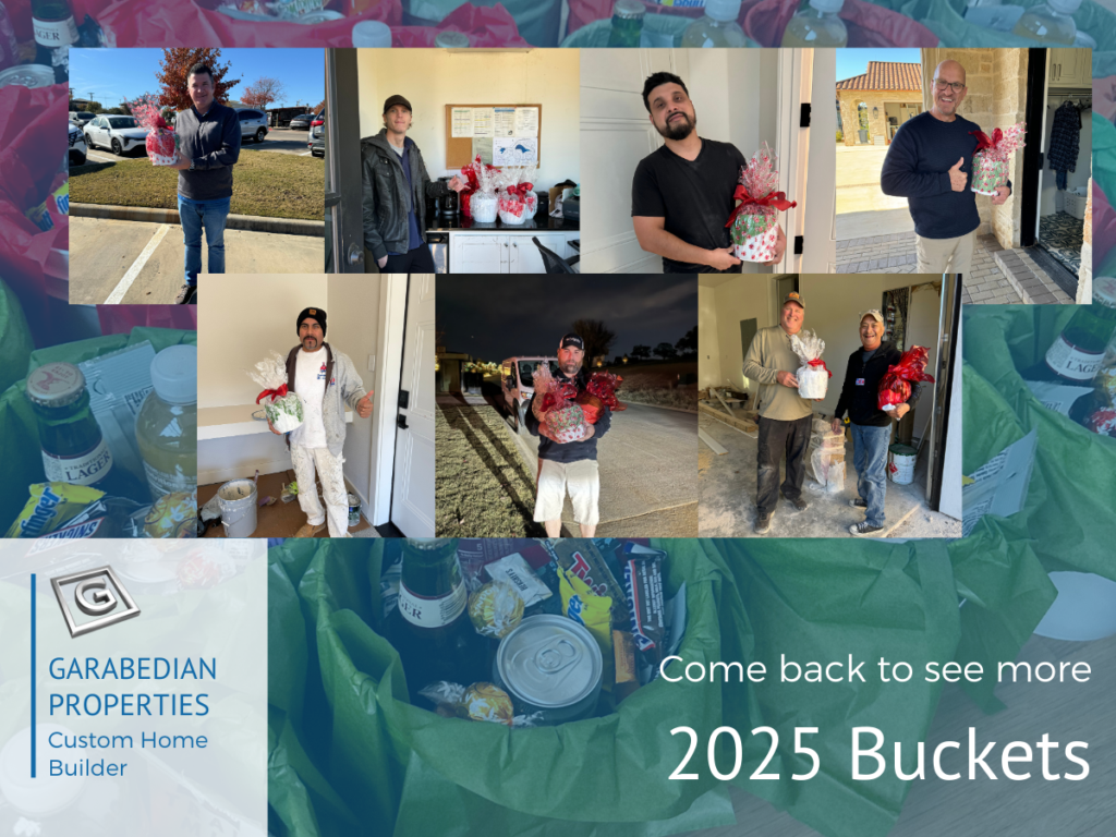 Handing out buckets in 2025.