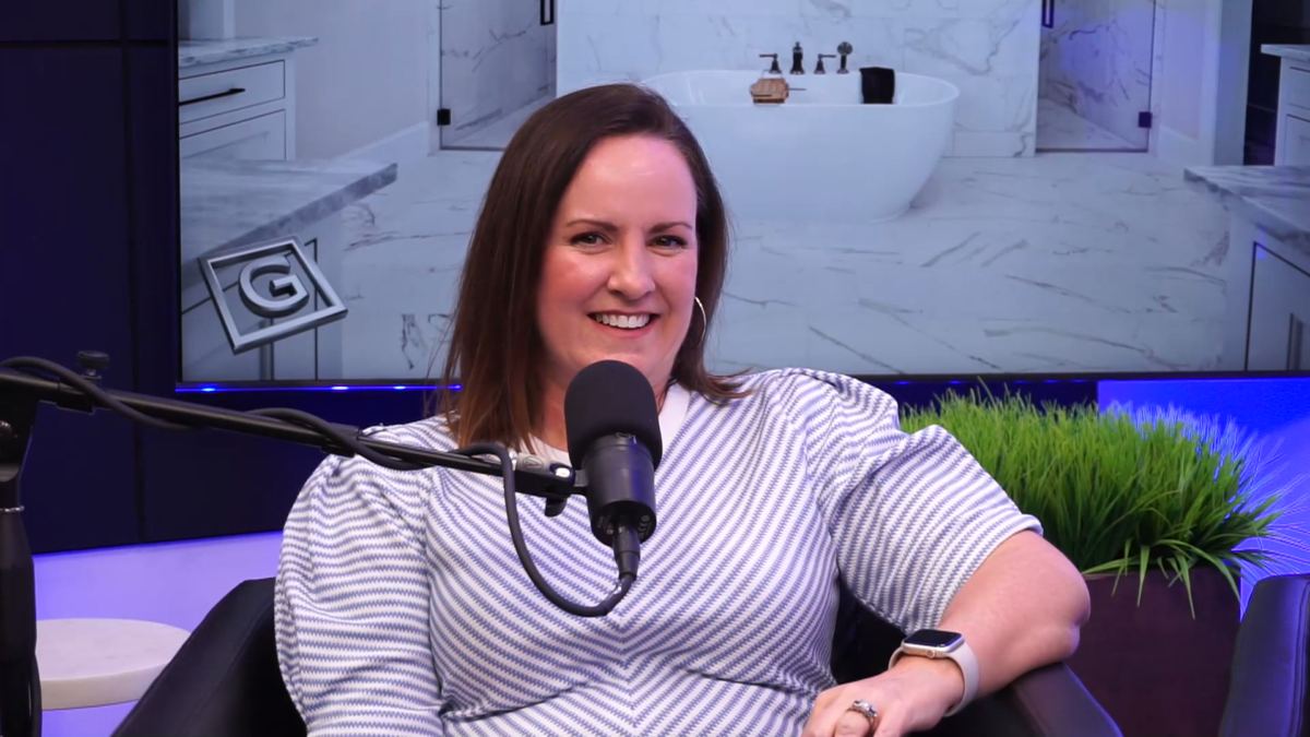 Ferguson Home representative, Kristen Martin, on the podcast set of Uniqueness... "Built-In".