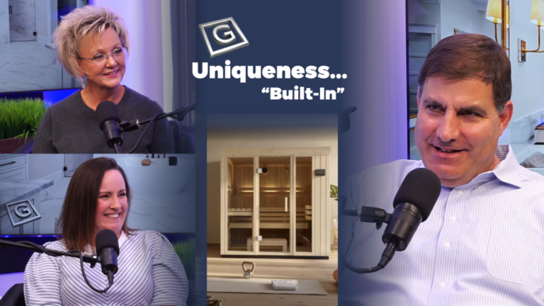 Ferguson Home and Kohler representatives on the podcast set of Uniqueness... "Built-In".