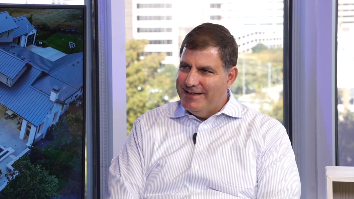 Mike Garabedian on the podcast set of Uniqueness... "Built-In" in Dallas, Texas. 