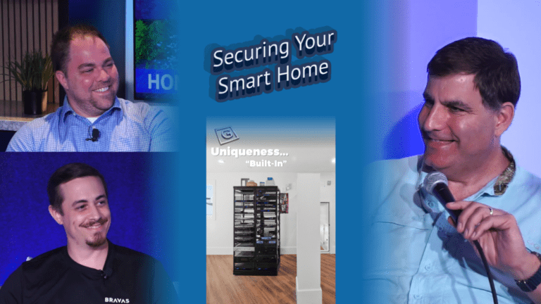 Bravas on the podcast set of Uniqueness... "Built-In" discussing Smart Homes.